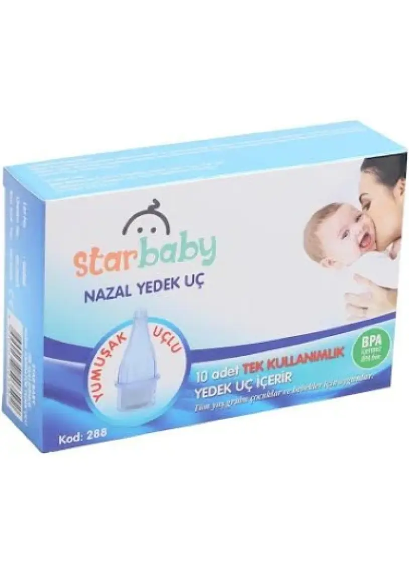 Nazal Burun Aspiratörü Yedek Uç 10'lu Ultra Yumuşak Uçlu