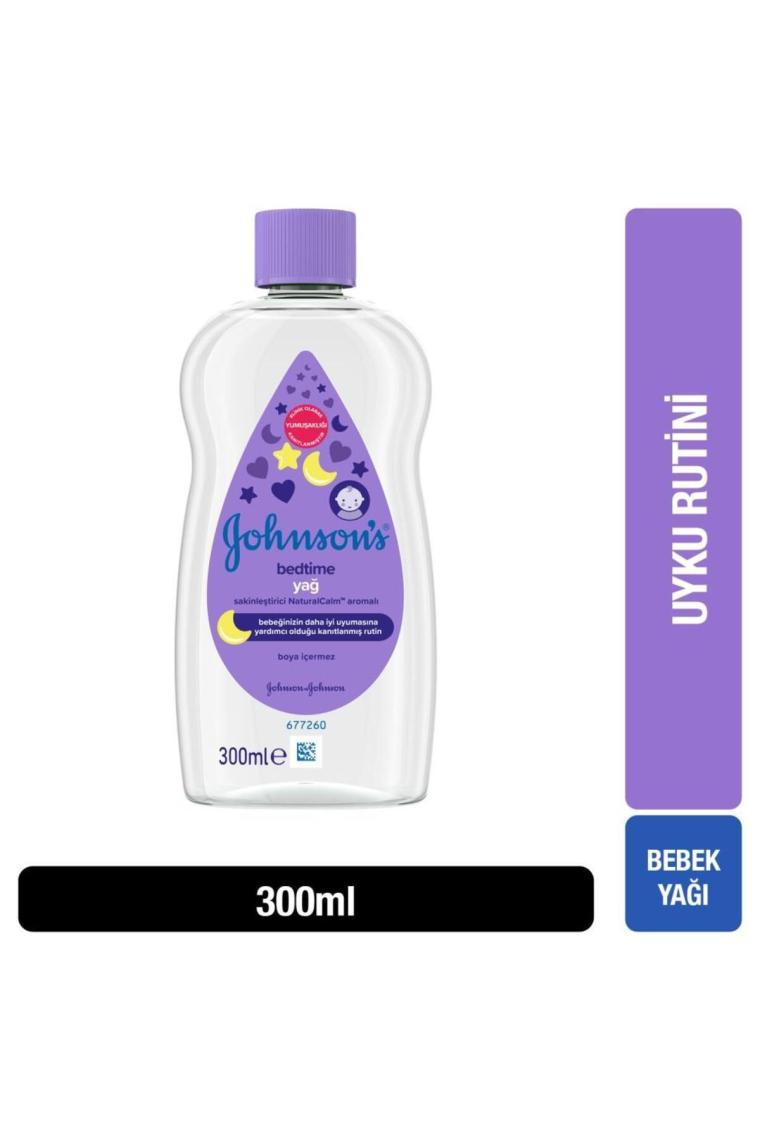 Johnsons Baby Bedtime Oil Mor Bebek Yağı 300 ml