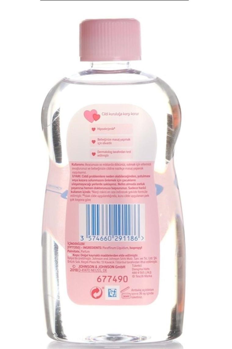 Johnson's Baby Nemlendirici Bebek Yağı Pembe 300 ml 2 Li Paket