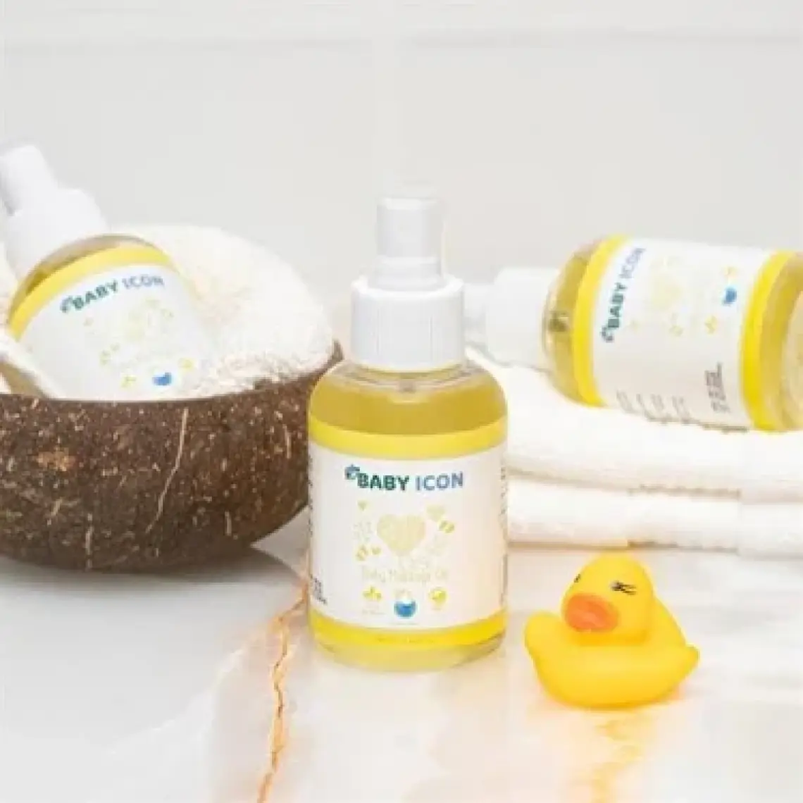 Baby Icon Yeni Doğan Bebek Bakım Masaj Yağı Bebe Yağı Baby Oil 100ML