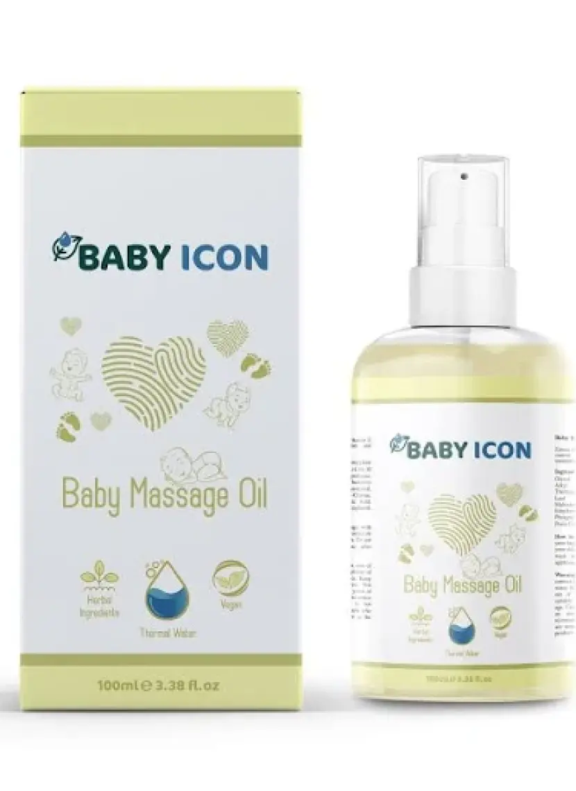 Baby Icon Yeni Doğan Bebek Bakım Masaj Yağı Bebe Yağı Baby Oil 100ML