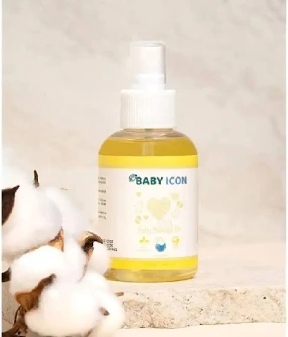 Baby Icon Yeni Doğan Bebek Bakım Masaj Yağı Bebe Yağı Baby Oil 100ML