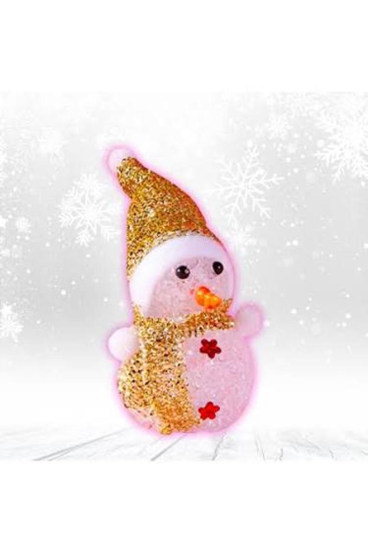 Süsle Bebek ve Parti Renk Değiştiren Pilli, Led Kardan Adam - 15cm x 6cm