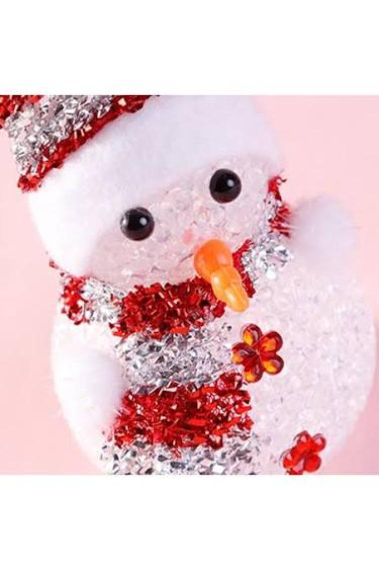 Süsle Bebek ve Parti Renk Değiştiren Pilli, Led Kardan Adam - 15cm x 6cm