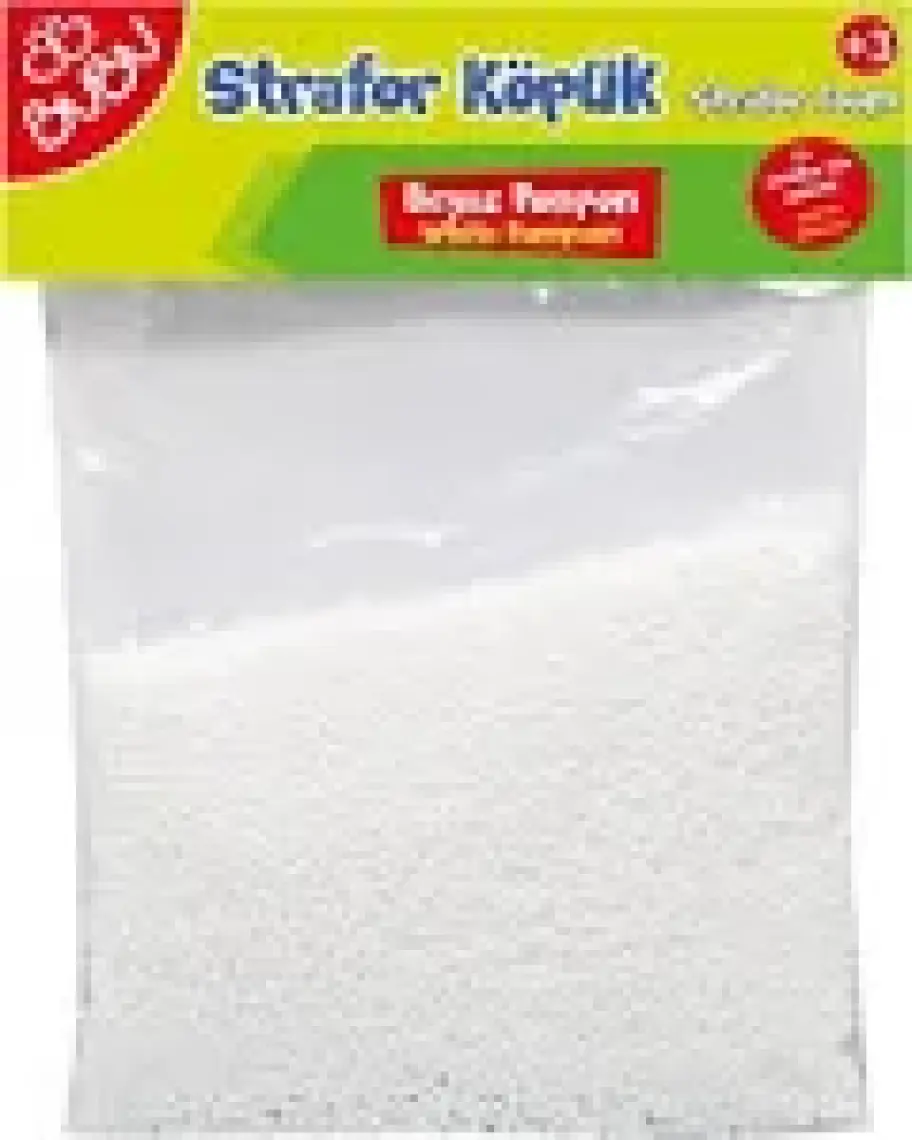 Bubu Strafor Köpük Beyaz Ponpon