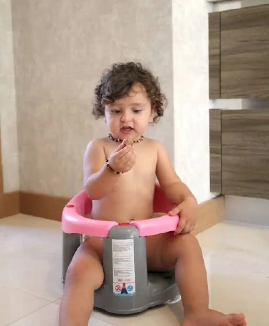 Babyjem Önden Açılır Banyo & Mama Oturağı 636 Pembe
