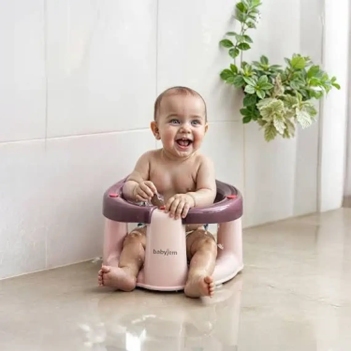Babyjem Önden Açılır Banyo & Mama Oturağı 636 Pembe