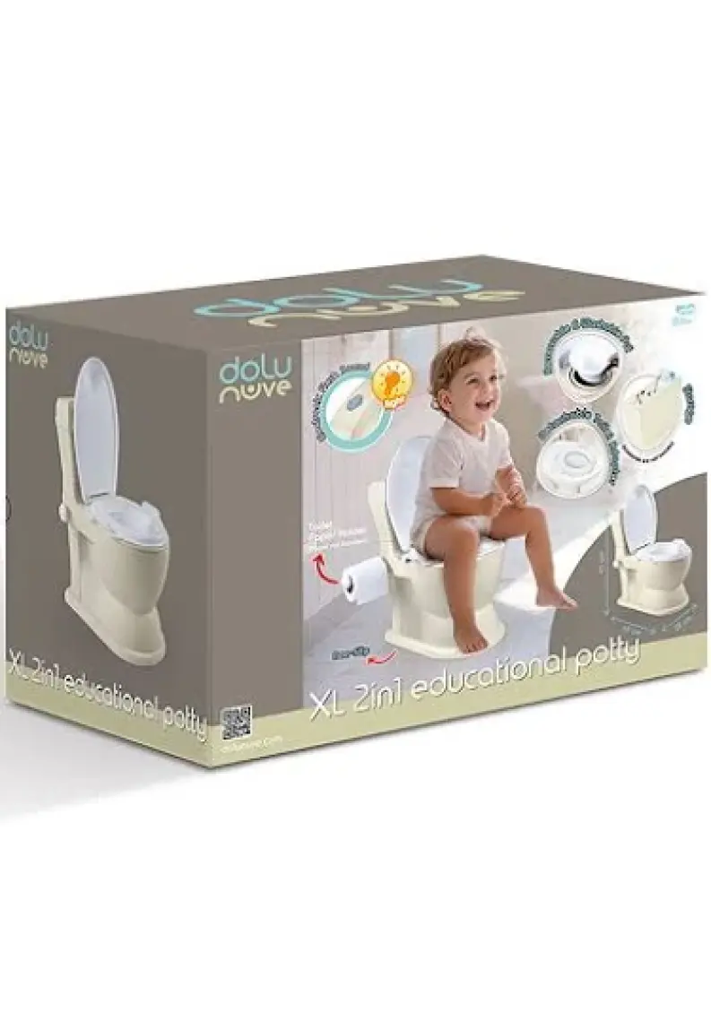 Dolu Eğitici Lazımlık XL 2In1 Gri