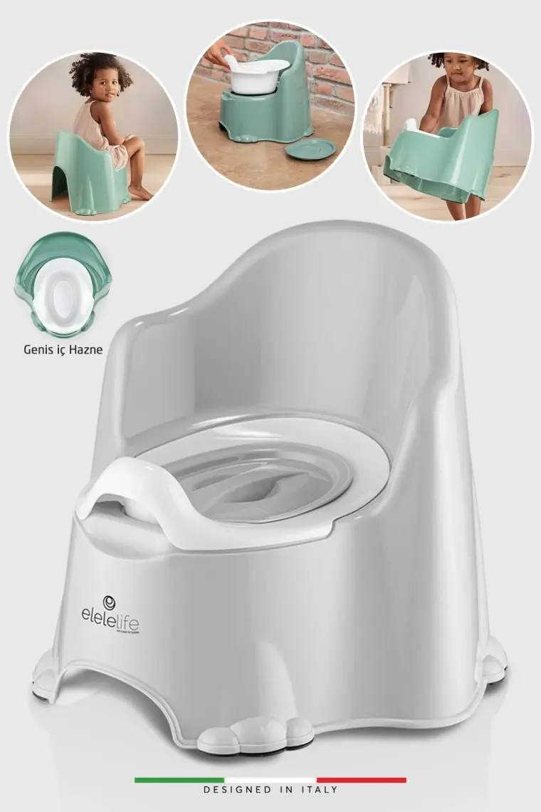 Elele Elelelife Tuvalet Eğitimi Için Taşınabilir Bebek Lazımlık