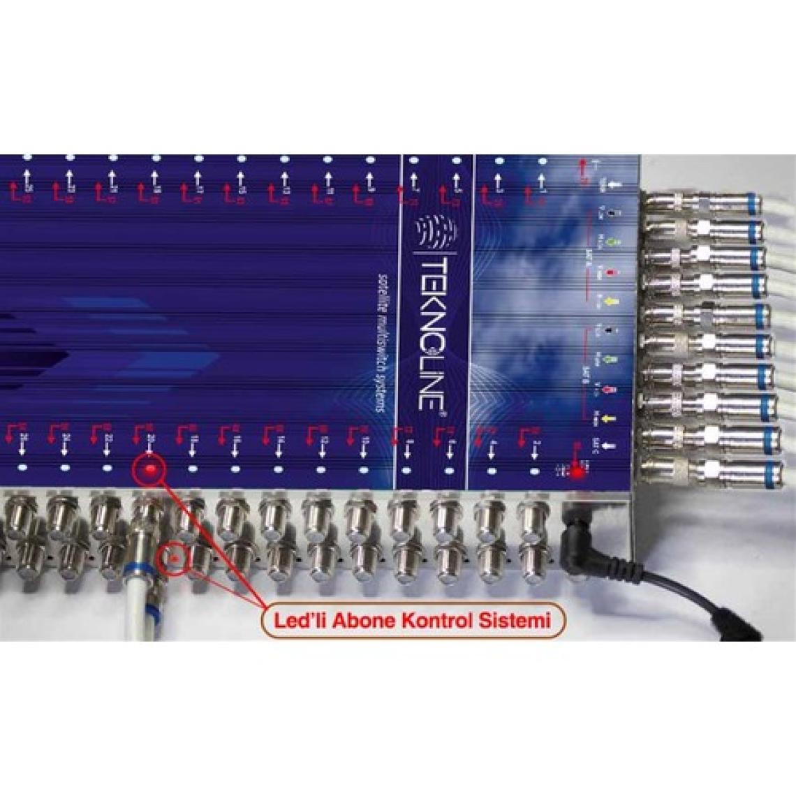 TEKNOLINE 10X12 SONLU MULTISWITCH UYDU DAĞITIM SANTRALI