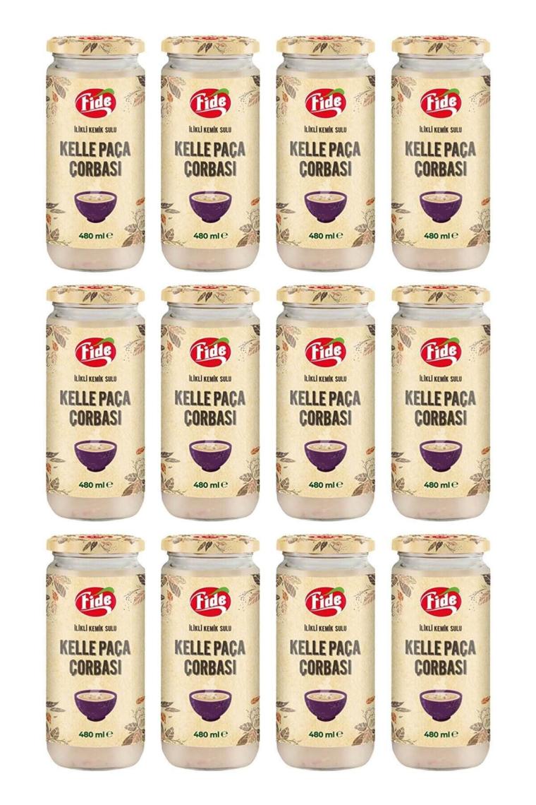 Fide Kelle Paça Çorbası 12 X 480 ml