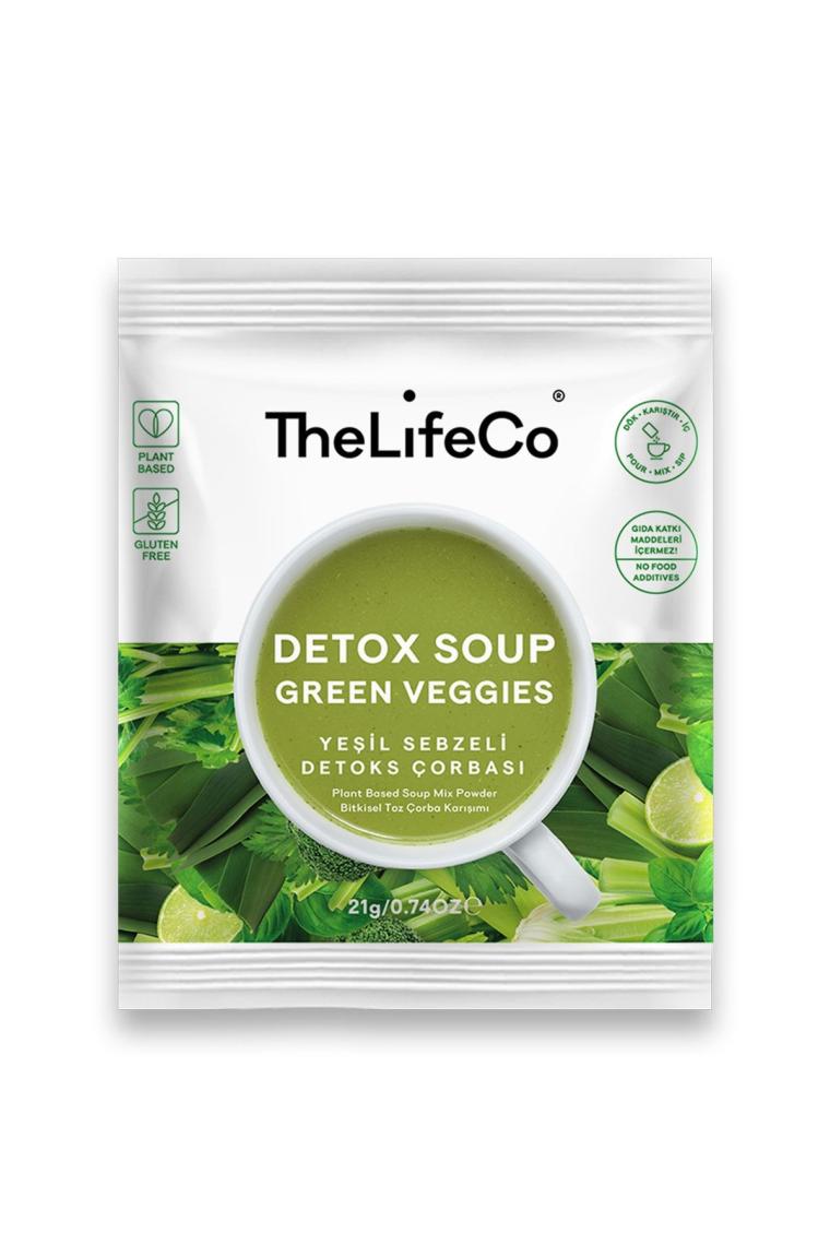 Katkısız Yeşil Sebzeli Detoks Çorbası Karışımı 21 G (DÜŞÜK KALORİLİ, VEGAN, GLUTENSİZ)