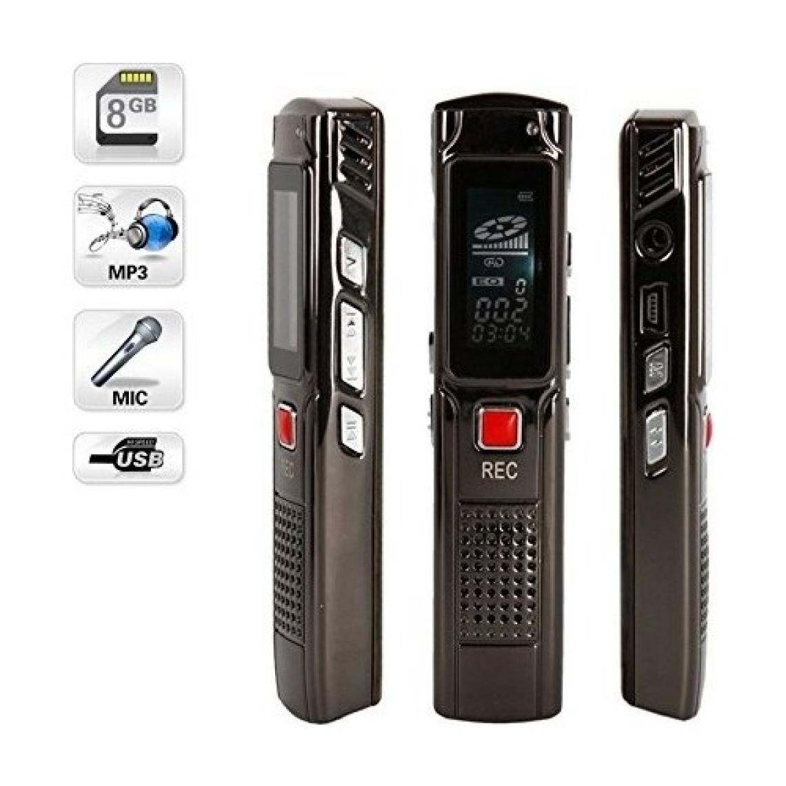 Kingboss Dijital Ses Kayıt Cihazı Mp3 Çalar 8 GB