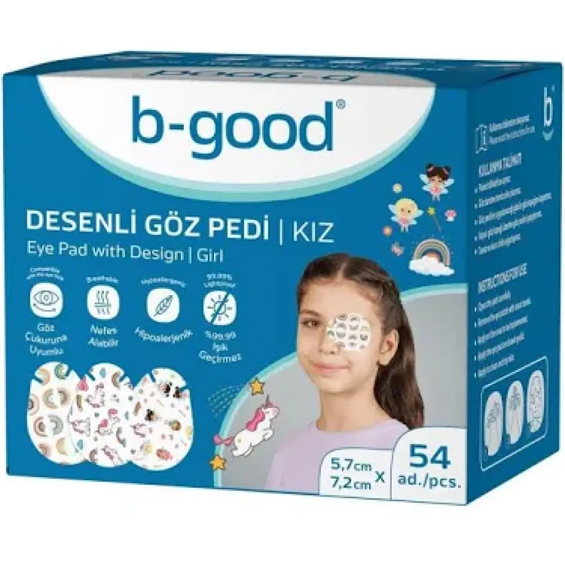 B-Good Göz Kapama Bandı Kız Çocuk Desenli 54 Adet