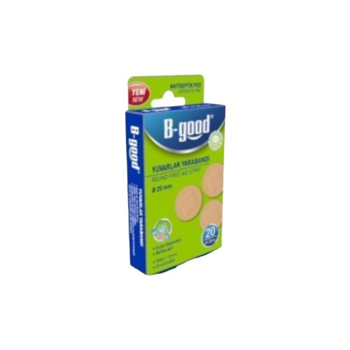 B-Good Yuvarlak Yara Bandı 25mm 20 Adet Suya Dayanıklı