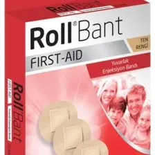RollBant FirstAid Yuvarlak Enjeksiyon Yara Bandı 20 adet