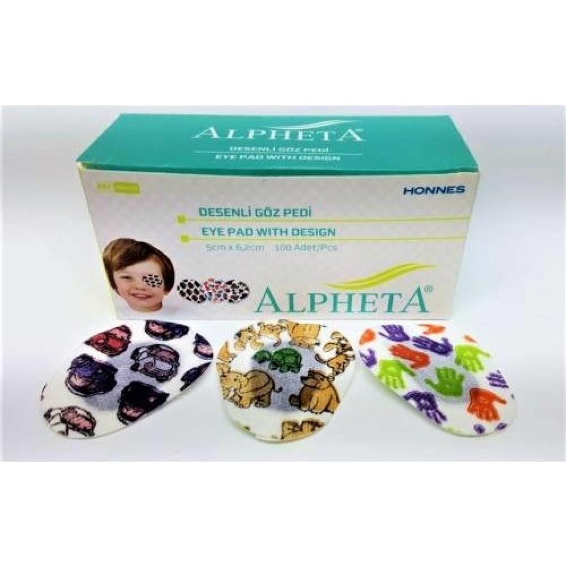 Alpheta Optik Göz Kapama Bandı - Göz Pedi - Renkli Desenli - 5x6,2cm - Çocuk - 100 Adet