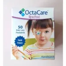 Octacare Kız  Çocuk Göz Kapama Bandı - 5cmx6,2cm -50 Li Paket