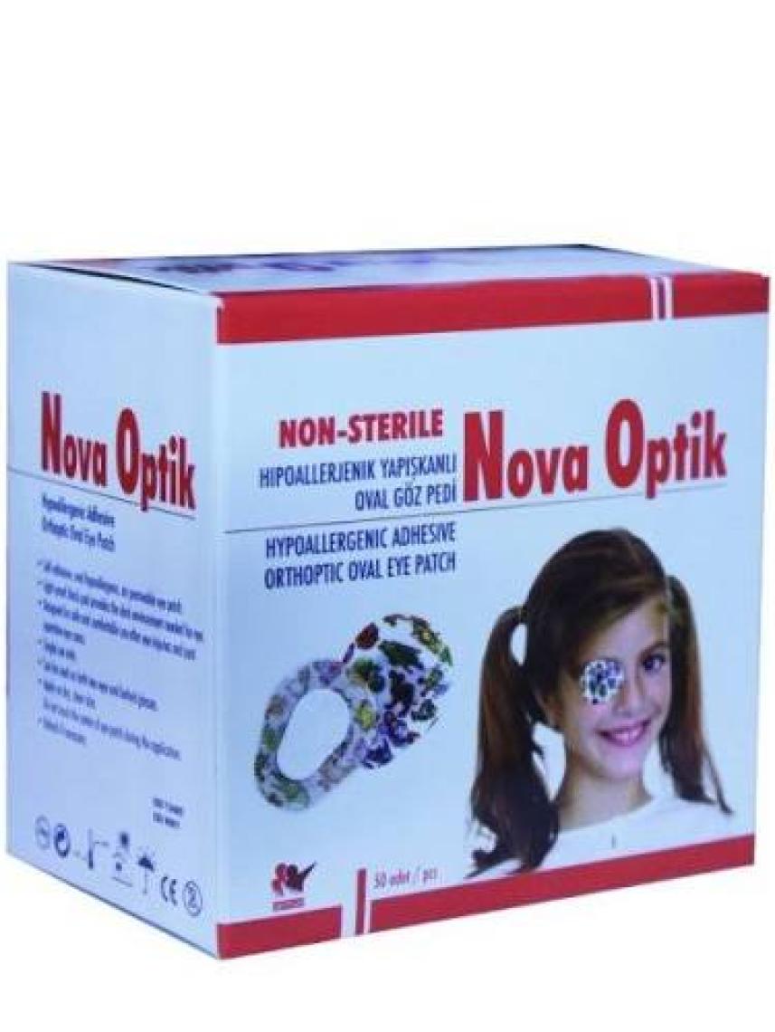 Nova Yetişkin Göz Kapama Bandı 6,5 x 9,5 cm 50 Adet