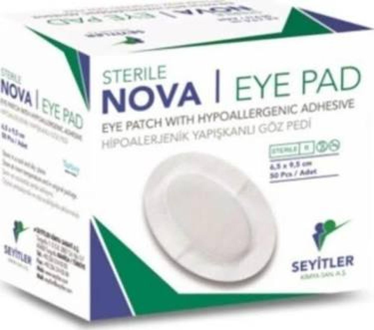 Nova Yetişkin Göz Kapama Bandı 6,5 x 9,5 cm 50 Adet