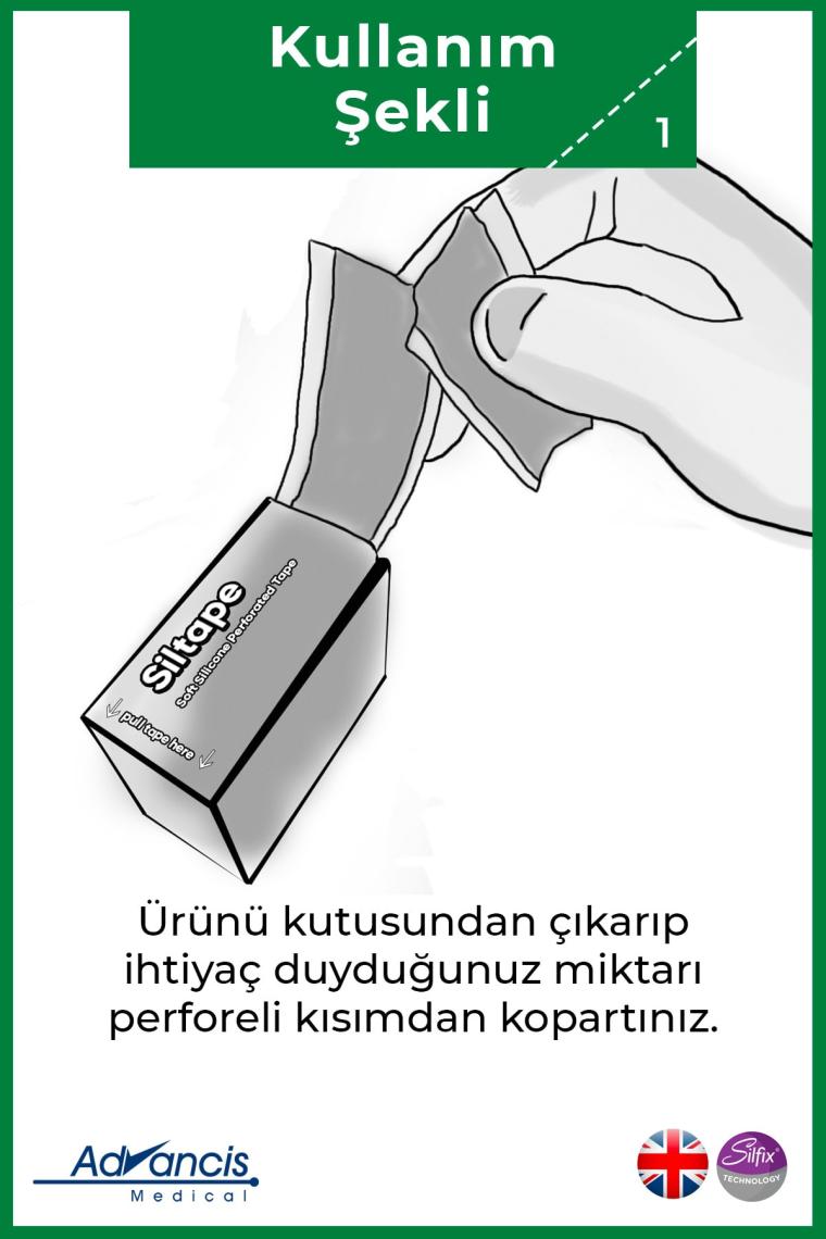 Siltape Soft Silikon Bant Yara Izi - Dikiş Izi - Sezaryen - Yanık - Estetik 2cm X 3mt