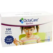 Octacare Kız  Çocuk Göz Kapama Bandı - 5cmx6,2cm -100 Lü Paket