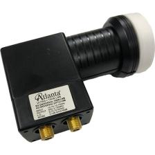 Atlanta Ultra+ Twin Çiftli Çift Çıkışlı 4K Full HD LNB (Gold Konnektör/2 Uydu Alıcıda Kullanım)