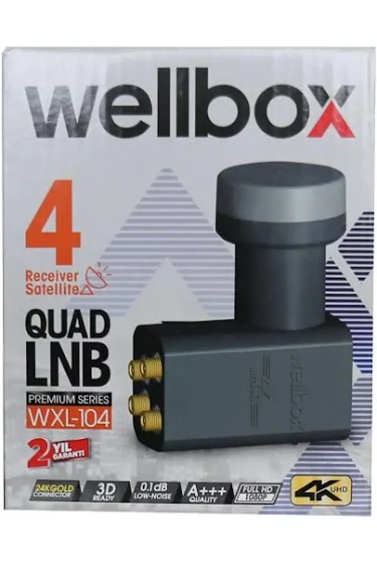 Wellbox Dörtlü Quad Premium Series LNB WXL-104
