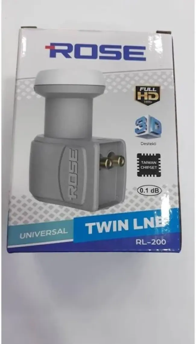 Rose 0.1db Twin Çiftli Lnb Full Hd 4K Uyumlu RL-200