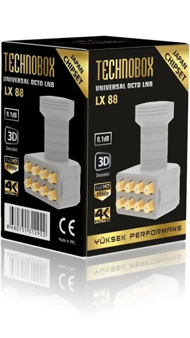 Lx-88 Unıversal Octo Sekizli Lnb Japan Chıpset 3d Ve 4k Yayınlarına Uygundur