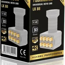 Lx-88 Unıversal Octo Sekizli Lnb Japan Chıpset 3d Ve 4k Yayınlarına Uygundur