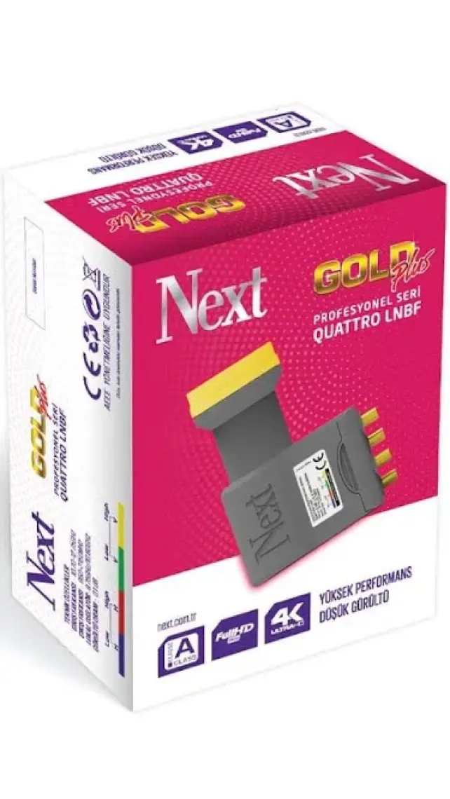 Next Gold Plus 0,1dB Quattro (Merkezi Sistem) Lnb