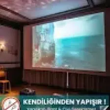 Projeksiyon Perdesi, Ev Sineması, Yapıştırıcı Gerektirmeyen, Duvar Projeksiyon Perdesi