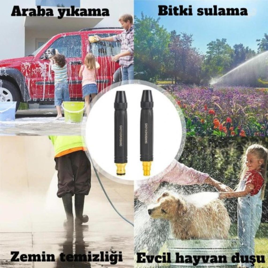 Polham Ayarlanabilir Yüksek Basınçlı Hortum Ucu, Araba, Bahçe Yıkamak Için Ultra Tazzikli Hortum Ucu
