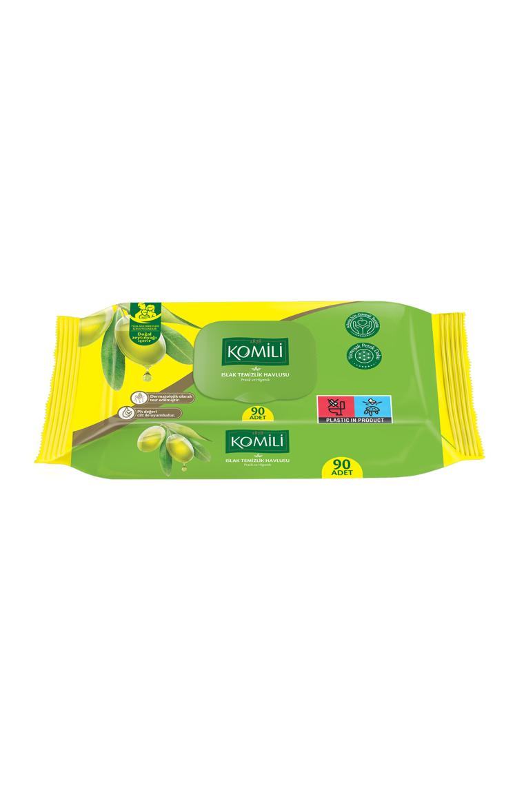 Komili 90 Yaprak Islak Mendil