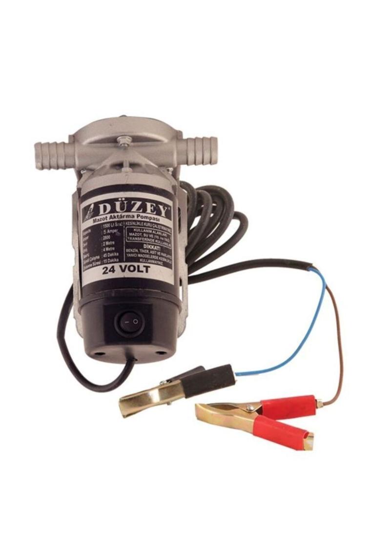 Düzey 3/4 Çıkışlı Dıştan Mazot ve Sıvı Aktarım Pompası 24 Volt