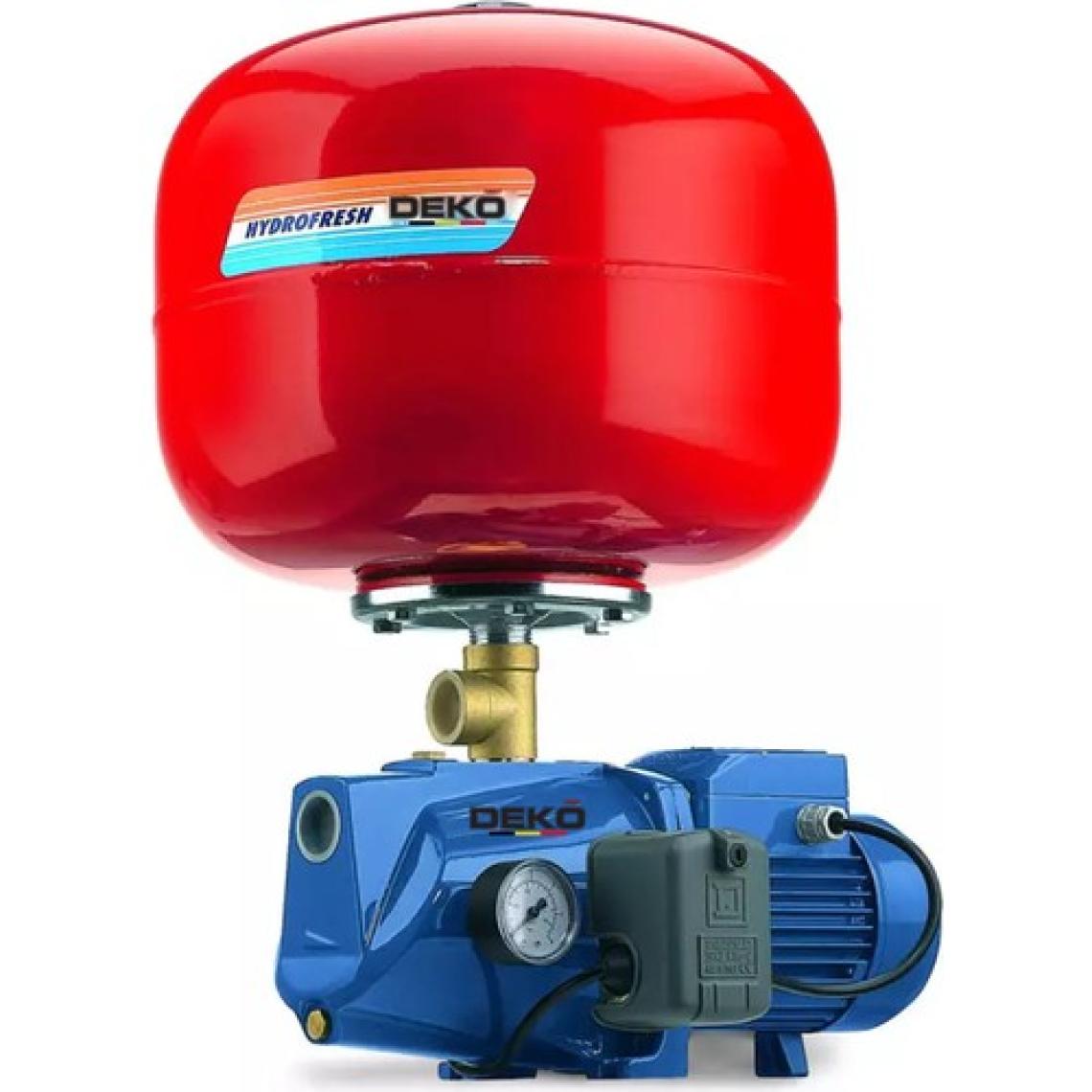 Deko Turkey Dktjet1 Bakır Sargılı Otomatik Sistem Tanklı Paket Hidrofor  24LT 4 Daire Paket Hidrofor Pompa 1 Hp