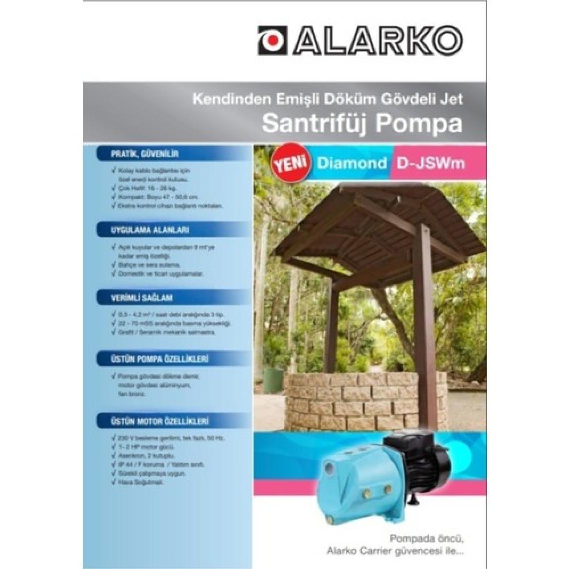 Alarko Jet D-JSWM-10H 1 Hp Santrifüj Pompa
