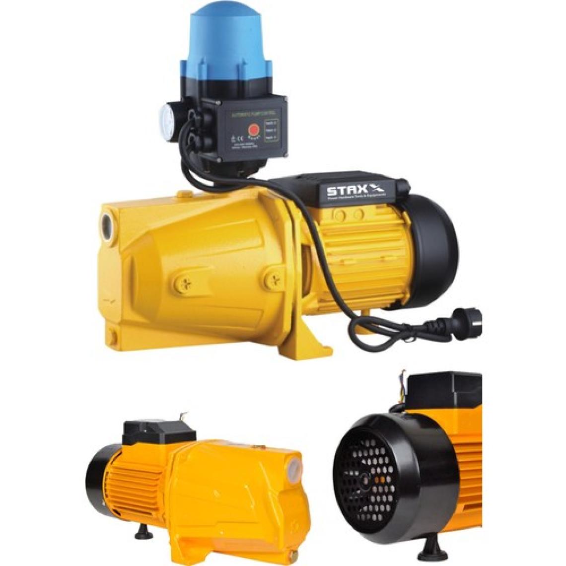Staxx Power STJET150 Çift Çarklı Otomatik Sistem Paket Hidrofor Su Pompası Metal Dişli Bakır Sargı 1.5 Hp 1100 W