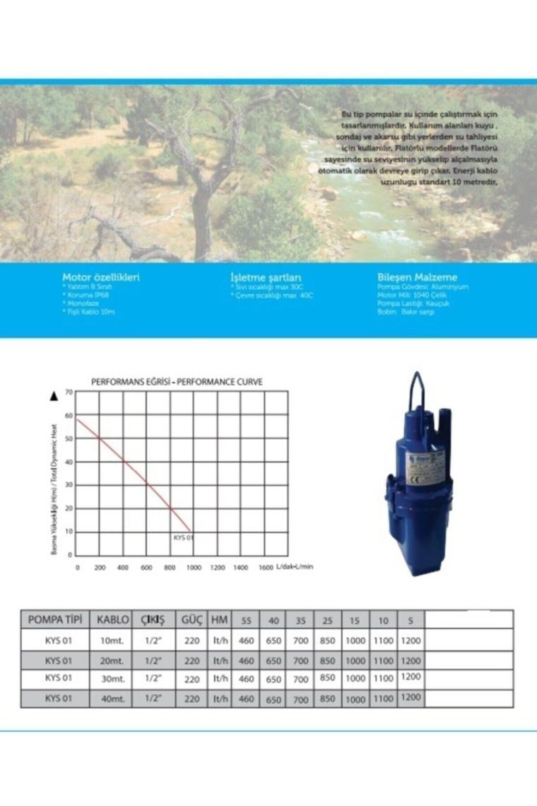 Kaysu KYS01 1/2 Dalgıç Su Pompası
