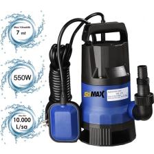 Stilmax  QSB550 550W  Plastik Gövdeli Kirli ve Temiz Su Dalgıç Pompa Seti Şamandıralı Otomatik Paket