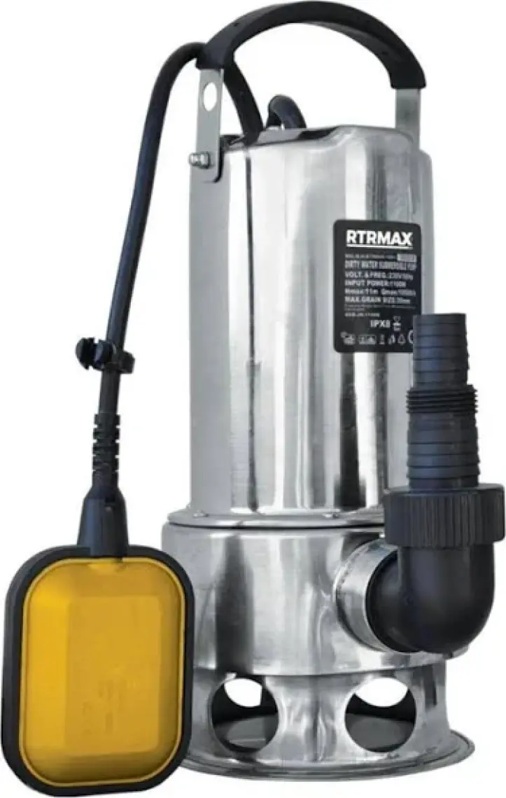 Rtrmax RTM840 Kirli Su Dalgıç Pompa Paslanmaz 1100 W 11 Mt