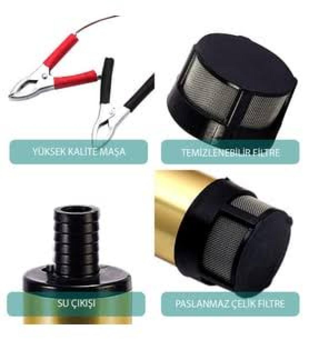 Kemos Kızılırmak Alüminyum Gövde 12V Mazot Pompası