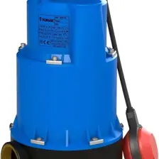 Sumak SDF15 1.1 kw 1.5 HP 2900 D/D 220/230 volt Monofaze Foseptik Dalgıç Pompası (10 m Kablo+Flatörlü)