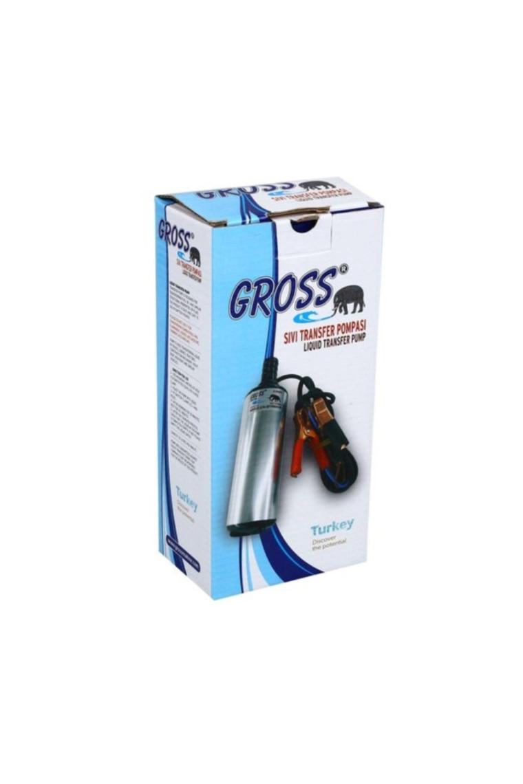 Gross 12 Volt Dalgıç Pompa 3/4 Ø 50 Alüminyum Sıvı Aktarım  Mazot Süt Su