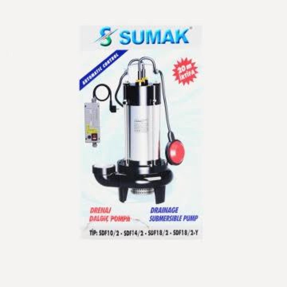 Sumak SDF 10/2 1 HP 220V Panolu Foseptik Dalgıç Pompa