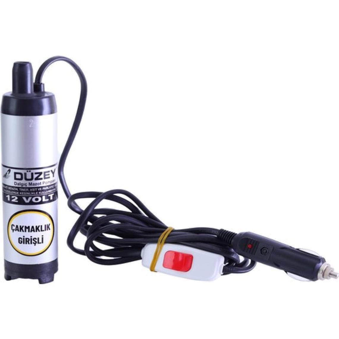 Düzey 12 Volt Çakmaklı Küçük Dalgıç Mazot-Zeytinyağ Aktarma(Sıvı Transfer) Pompası