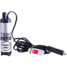 Düzey 12 Volt Çakmaklı Küçük Dalgıç Mazot-Zeytinyağ Aktarma(Sıvı Transfer) Pompası