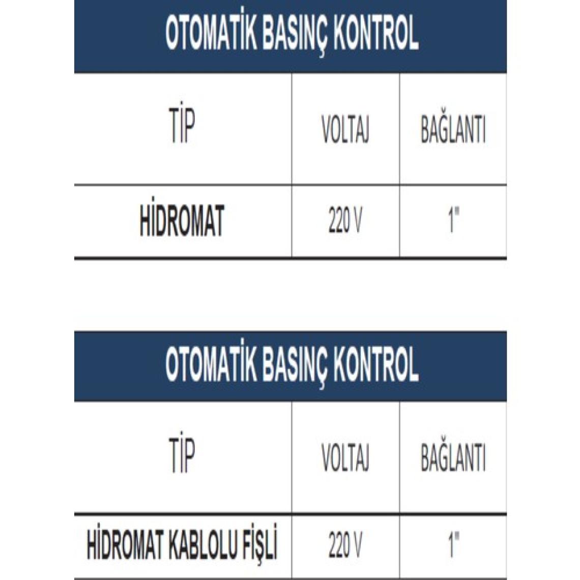 Vortex Otomatik Hidrofor Presscontrol