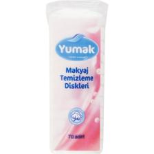 Yumak Hidrofil Disk Makyaj Temizleme Pamuğu 70 Li Pamuk